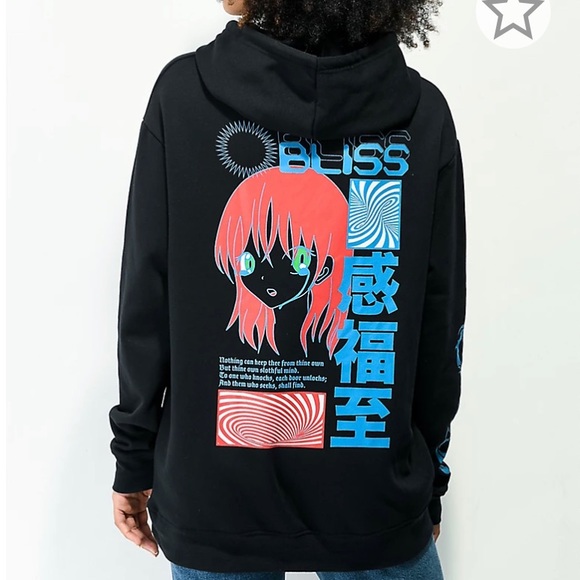 Vitriol Jamison Anime black hoodie - Picture 2 of 4